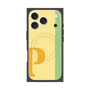 プレミアムスクエアケース with MagSafe［ オリジナル - initial color line - P yellow ］