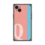 プレミアムスクエアケース with MagSafe［ オリジナル - initial color line - Q pink ］