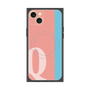 プレミアムスクエアケース with MagSafe［ オリジナル - initial color line - Q pink ］