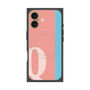プレミアムスクエアケース with MagSafe［ オリジナル - initial color line - Q pink ］