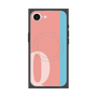 プレミアムスクエアケース with MagSafe［ オリジナル - initial color line - Q pink ］