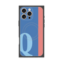 プレミアムスクエアケース with MagSafe［ オリジナル - initial color line - Q blue ］