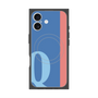 プレミアムスクエアケース with MagSafe［ オリジナル - initial color line - Q blue ］
