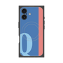プレミアムスクエアケース with MagSafe［ オリジナル - initial color line - Q blue ］