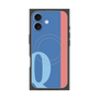 プレミアムスクエアケース with MagSafe［ オリジナル - initial color line - Q blue ］