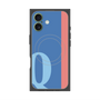 プレミアムスクエアケース with MagSafe［ オリジナル - initial color line - Q blue ］