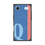 プレミアムスクエアケース with MagSafe［ オリジナル - initial color line - Q blue ］