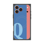 プレミアムスクエアケース with MagSafe［ オリジナル - initial color line - Q blue ］