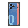 プレミアムスクエアケース with MagSafe［ オリジナル - initial color line - Q blue ］