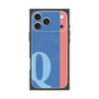 プレミアムスクエアケース with MagSafe［ オリジナル - initial color line - Q blue ］
