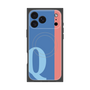 プレミアムスクエアケース with MagSafe［ オリジナル - initial color line - Q blue ］