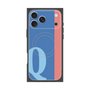 プレミアムスクエアケース with MagSafe［ オリジナル - initial color line - Q blue ］