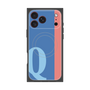 プレミアムスクエアケース with MagSafe［ オリジナル - initial color line - Q blue ］