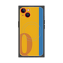プレミアムスクエアケース with MagSafe［ オリジナル - initial color line - Q orange ］