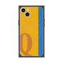 プレミアムスクエアケース with MagSafe［ オリジナル - initial color line - Q orange ］