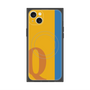 プレミアムスクエアケース with MagSafe［ オリジナル - initial color line - Q orange ］