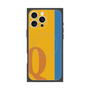 プレミアムスクエアケース with MagSafe［ オリジナル - initial color line - Q orange ］