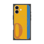 プレミアムスクエアケース with MagSafe［ オリジナル - initial color line - Q orange ］