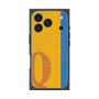 プレミアムスクエアケース with MagSafe［ オリジナル - initial color line - Q orange ］
