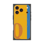 プレミアムスクエアケース with MagSafe［ オリジナル - initial color line - Q orange ］