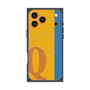 プレミアムスクエアケース with MagSafe［ オリジナル - initial color line - Q orange ］