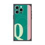 プレミアムスクエアケース with MagSafe［ オリジナル - initial color line - Q green ］