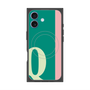 プレミアムスクエアケース with MagSafe［ オリジナル - initial color line - Q green ］