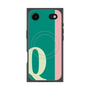 プレミアムスクエアケース with MagSafe［ オリジナル - initial color line - Q green ］