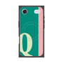 プレミアムスクエアケース with MagSafe［ オリジナル - initial color line - Q green ］