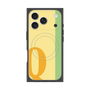 プレミアムスクエアケース with MagSafe［ オリジナル - initial color line - Q yellow ］