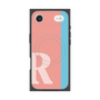 プレミアムスクエアケース with MagSafe［ オリジナル - initial color line - R pink ］