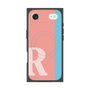 プレミアムスクエアケース with MagSafe［ オリジナル - initial color line - R pink ］