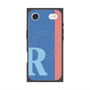 プレミアムスクエアケース with MagSafe［ オリジナル - initial color line - R blue ］