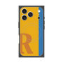 プレミアムスクエアケース with MagSafe［ オリジナル - initial color line - R orange ］