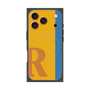 プレミアムスクエアケース with MagSafe［ オリジナル - initial color line - R orange ］