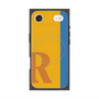 プレミアムスクエアケース with MagSafe［ オリジナル - initial color line - R orange ］