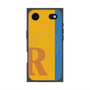 プレミアムスクエアケース with MagSafe［ オリジナル - initial color line - R orange ］