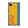 プレミアムスクエアケース with MagSafe［ オリジナル - initial color line - R orange ］