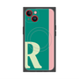 プレミアムスクエアケース with MagSafe［ オリジナル - initial color line - R green ］