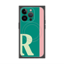 プレミアムスクエアケース with MagSafe［ オリジナル - initial color line - R green ］