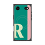 プレミアムスクエアケース with MagSafe［ オリジナル - initial color line - R green ］