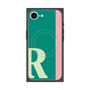 プレミアムスクエアケース with MagSafe［ オリジナル - initial color line - R green ］