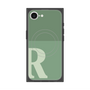 プレミアムスクエアケース with MagSafe［ オリジナル - initial two tone - R green ］