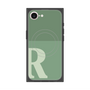 プレミアムスクエアケース with MagSafe［ オリジナル - initial two tone - R green ］