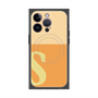 プレミアムスクエアケース with MagSafe［ オリジナル - initial two tone - S orange ］