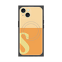 プレミアムスクエアケース with MagSafe［ オリジナル - initial two tone - S orange ］