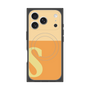 プレミアムスクエアケース with MagSafe［ オリジナル - initial two tone - S orange ］