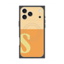プレミアムスクエアケース with MagSafe［ オリジナル - initial two tone - S orange ］