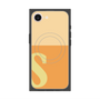 プレミアムスクエアケース with MagSafe［ オリジナル - initial two tone - S orange ］