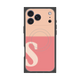 プレミアムスクエアケース with MagSafe［ オリジナル - initial two tone - S pink ］